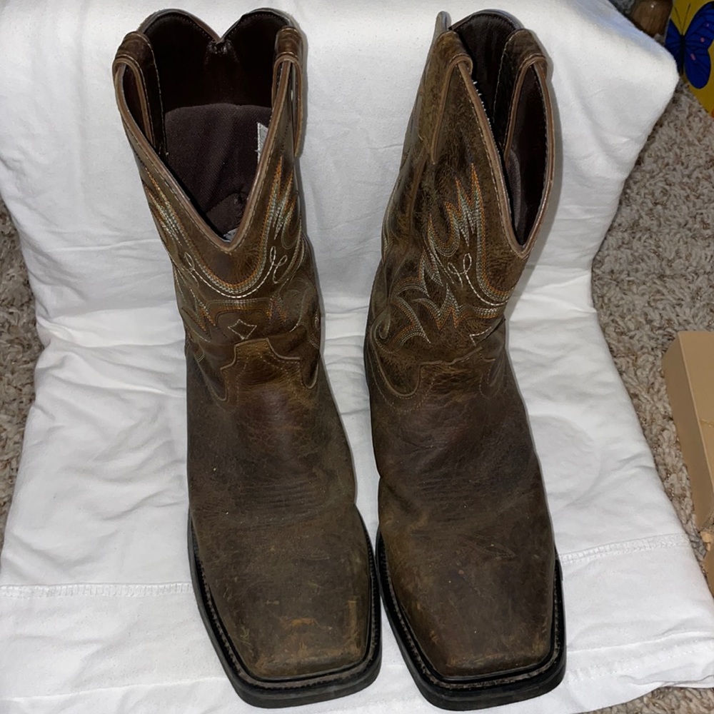 Tony Lama steel toe work boots 10 ½ EE